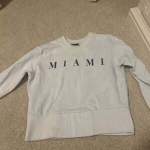MV Sport light blue Crewneck Sweatshirt with Navy Tag